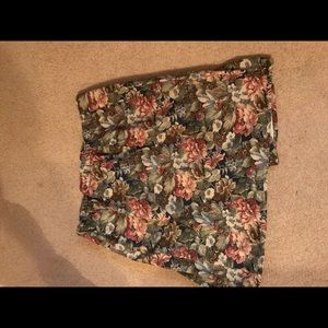 Wrap around floral skirt